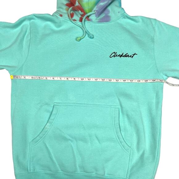 Clickbait David Dobrik Fanjoy Sweatshirt Mint Green Tie Dye Pullover Unisex S - Picture 5 of 11